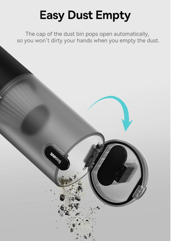 Baseus 4in1 15000Pa Car Vacuum Cleaner Air Pump Wireless Vacuum Cleaner - White_10